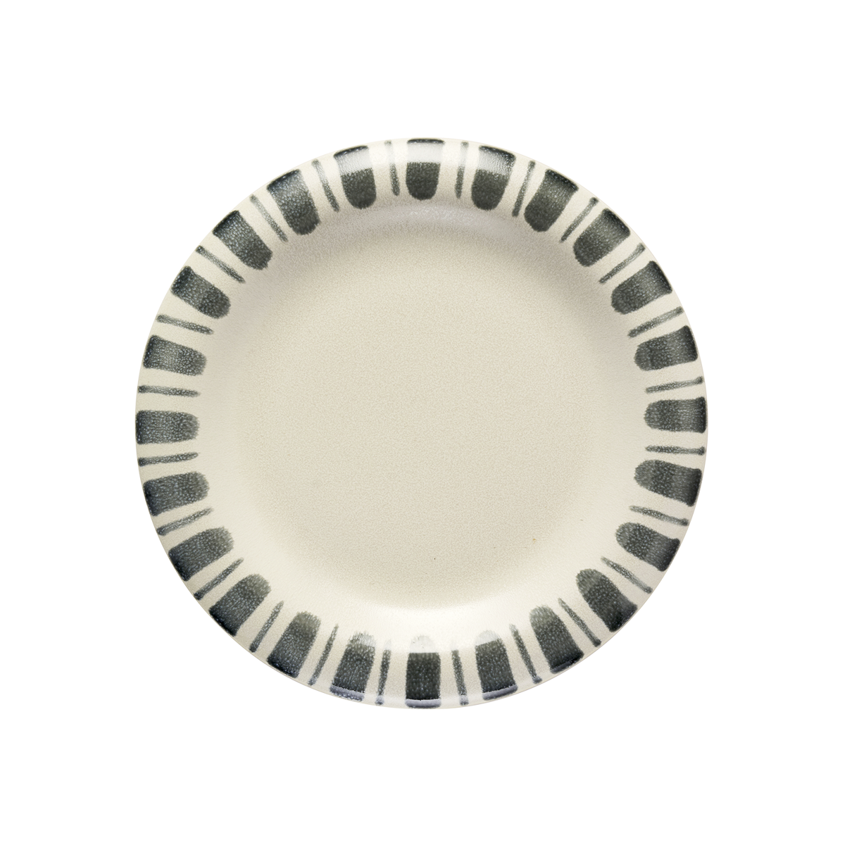 Hand-painted stoneware plate