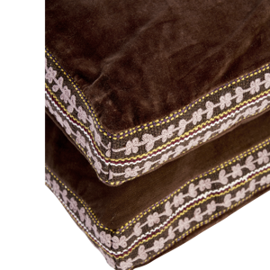 Velvet mattress w/ embroidery