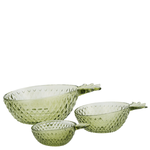 Glass pineapple bowls