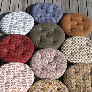 Round cotton chair pad
