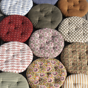 Round cotton chair pad