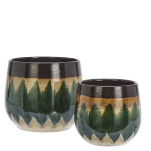 Stoneware flower pots