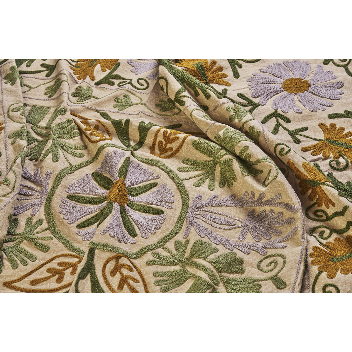 Suzani embroidered cotton throw Suzani embroidered cotton throw
