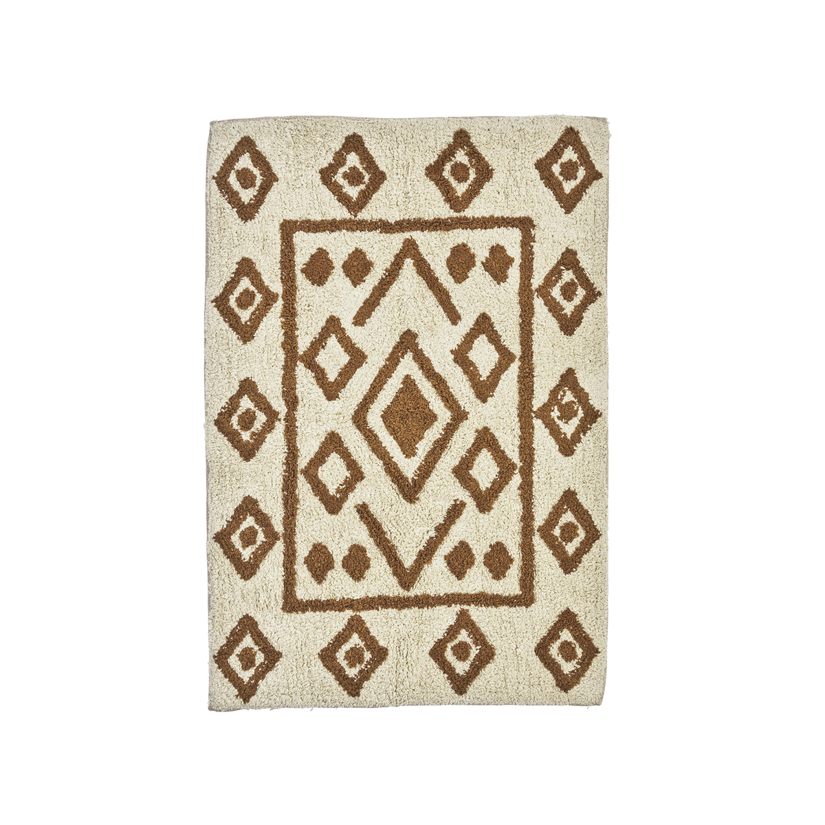 Tufted cotton bath mat