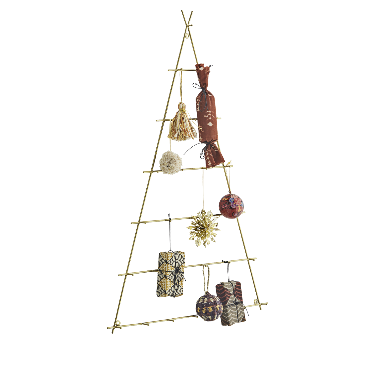 Hanging iron christmas tree