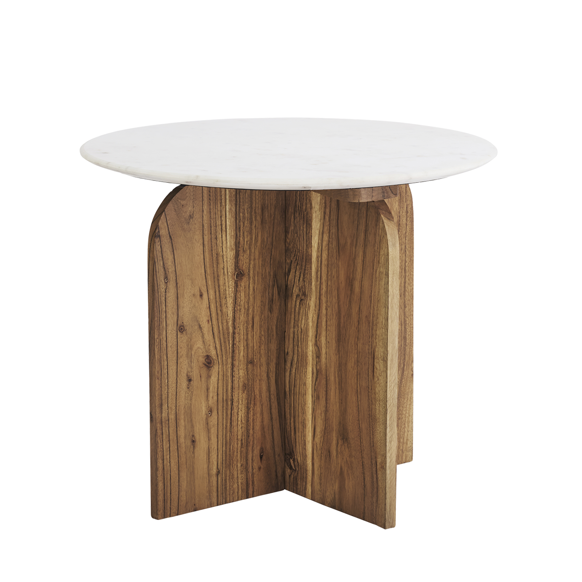Wooden coffee table w/ marble