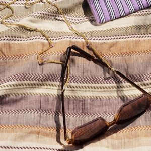 Beaded eyeglass chain