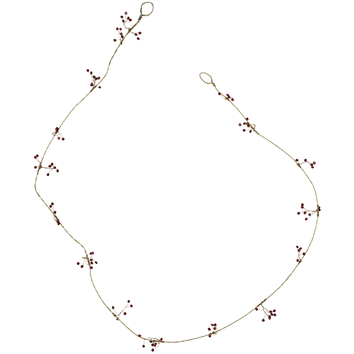 Iron garland w/ beads Iron garland w/ beads
