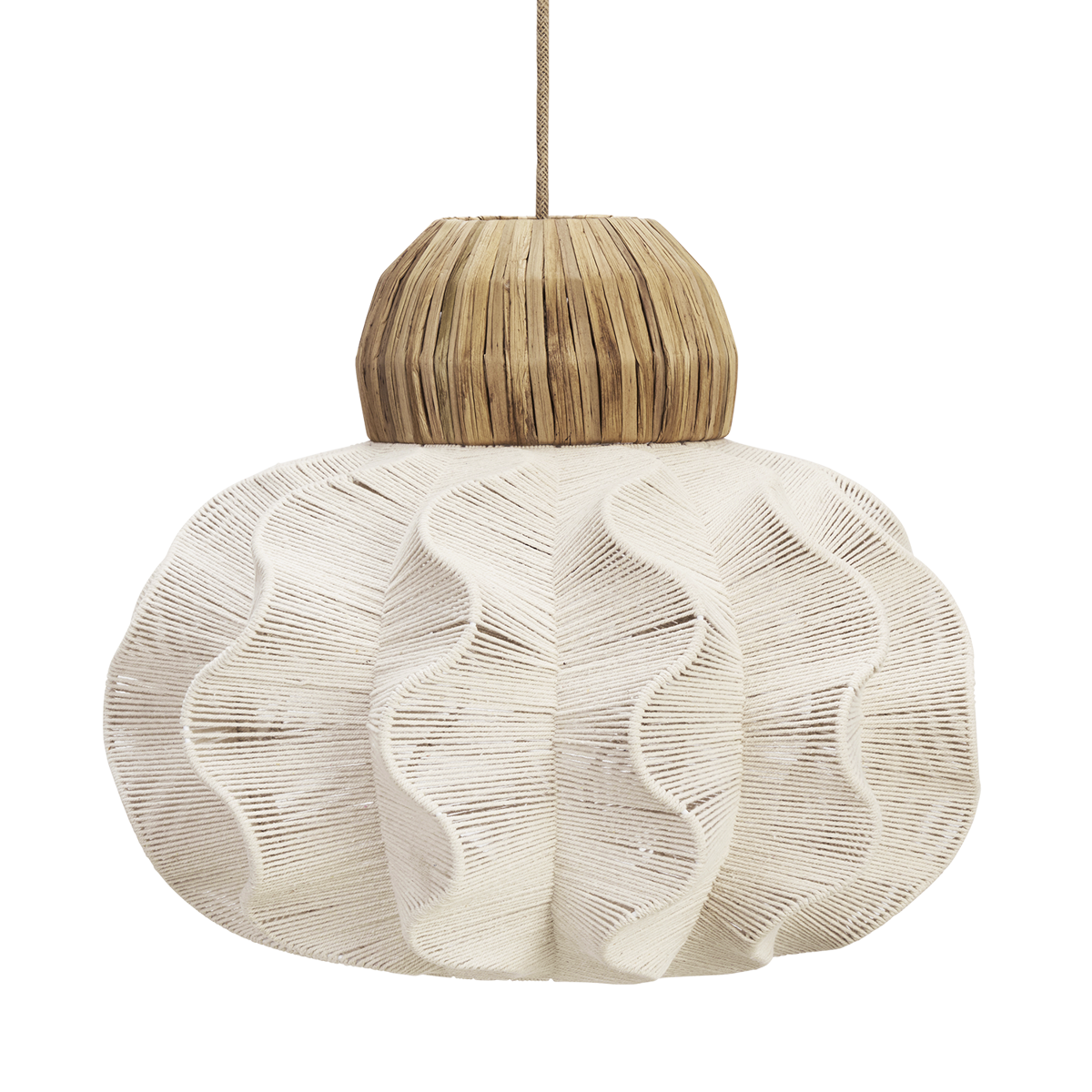 Cotton rope ceiling lamp