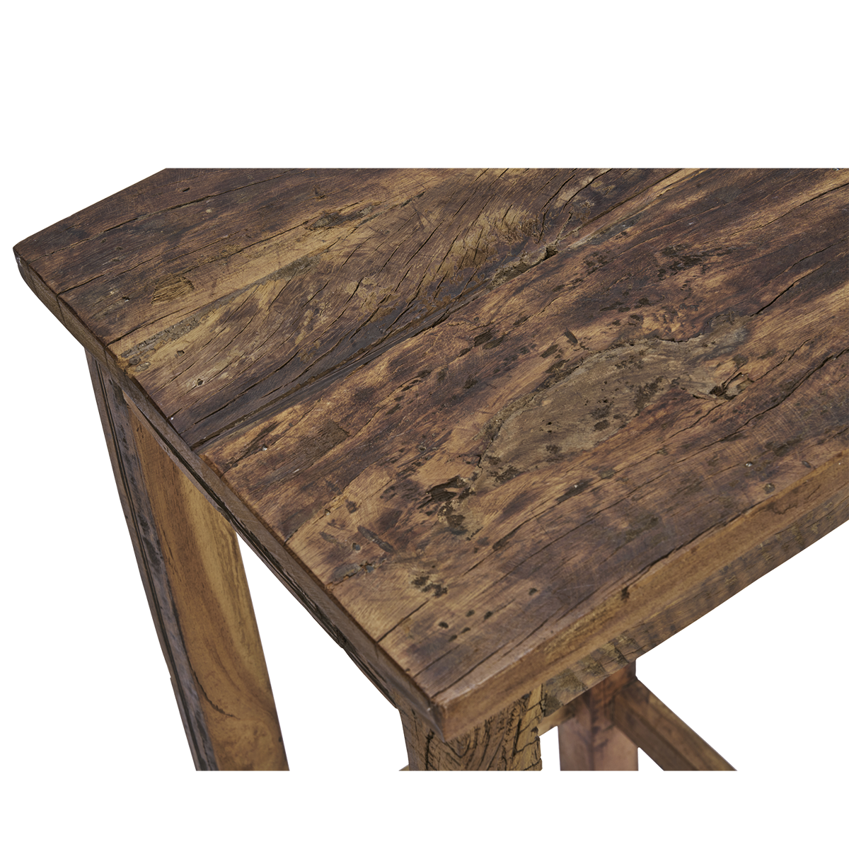 Recycled wooden side table