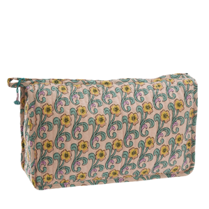 Quilted cotton washbag