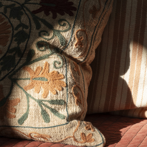 Suzani embroidered cushion cover