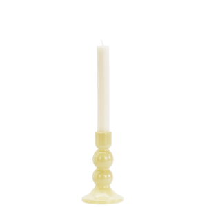 Glass candle holder