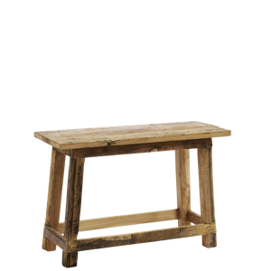 Recycled wooden bench