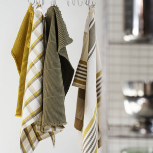 Striped kitchen towel