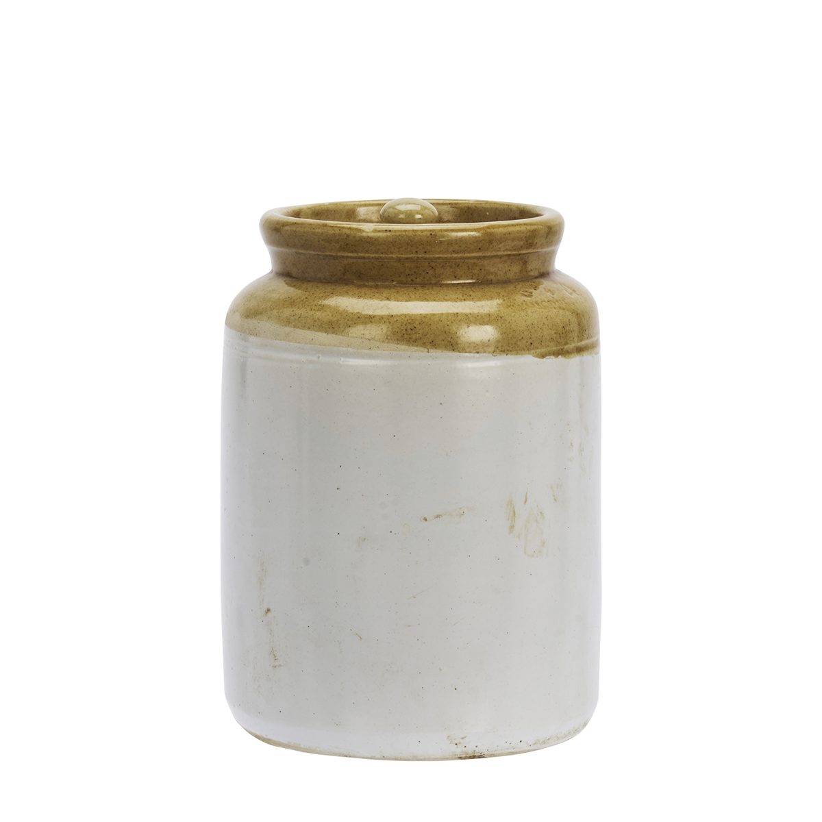 Re-used stoneware jar