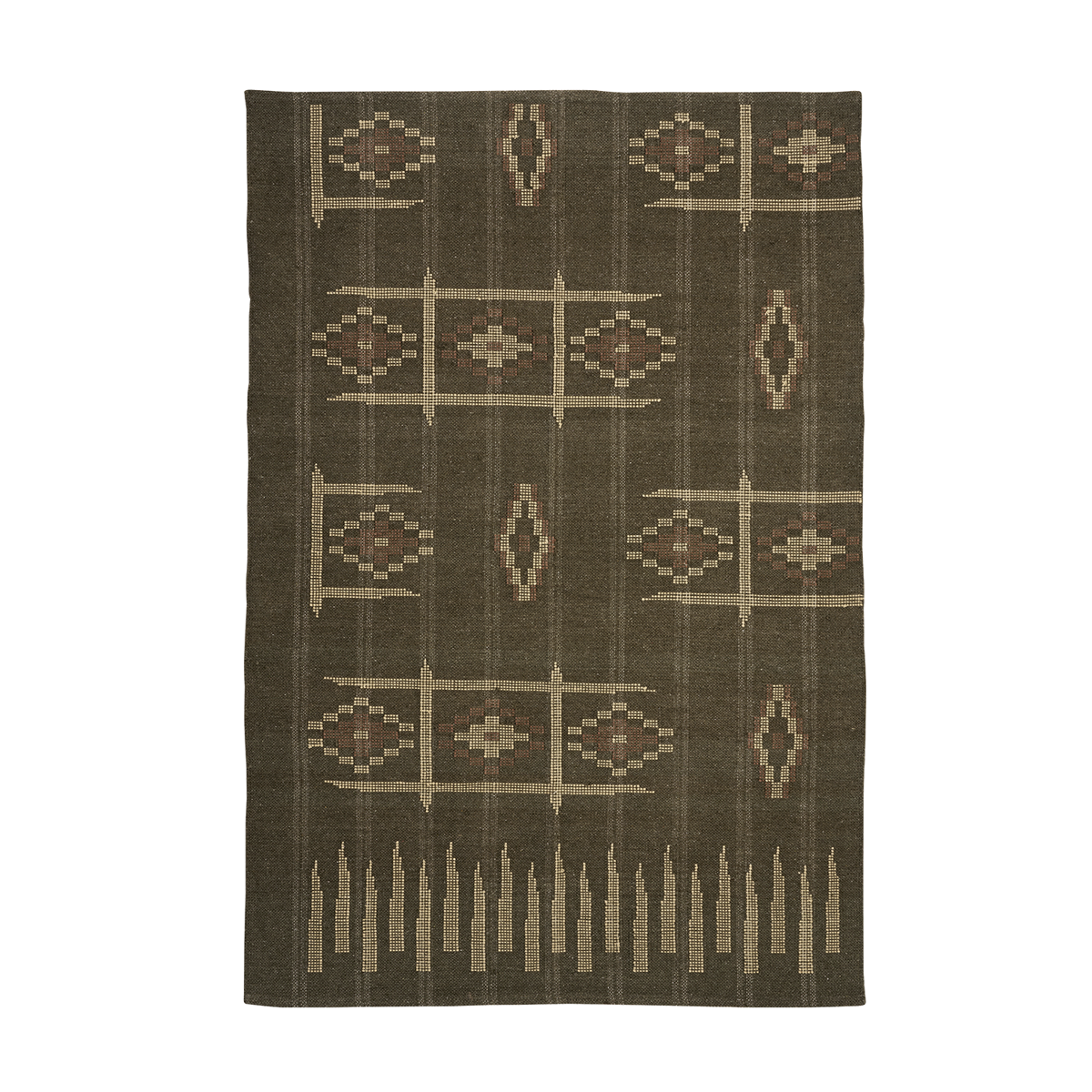 Handwoven cotton rug