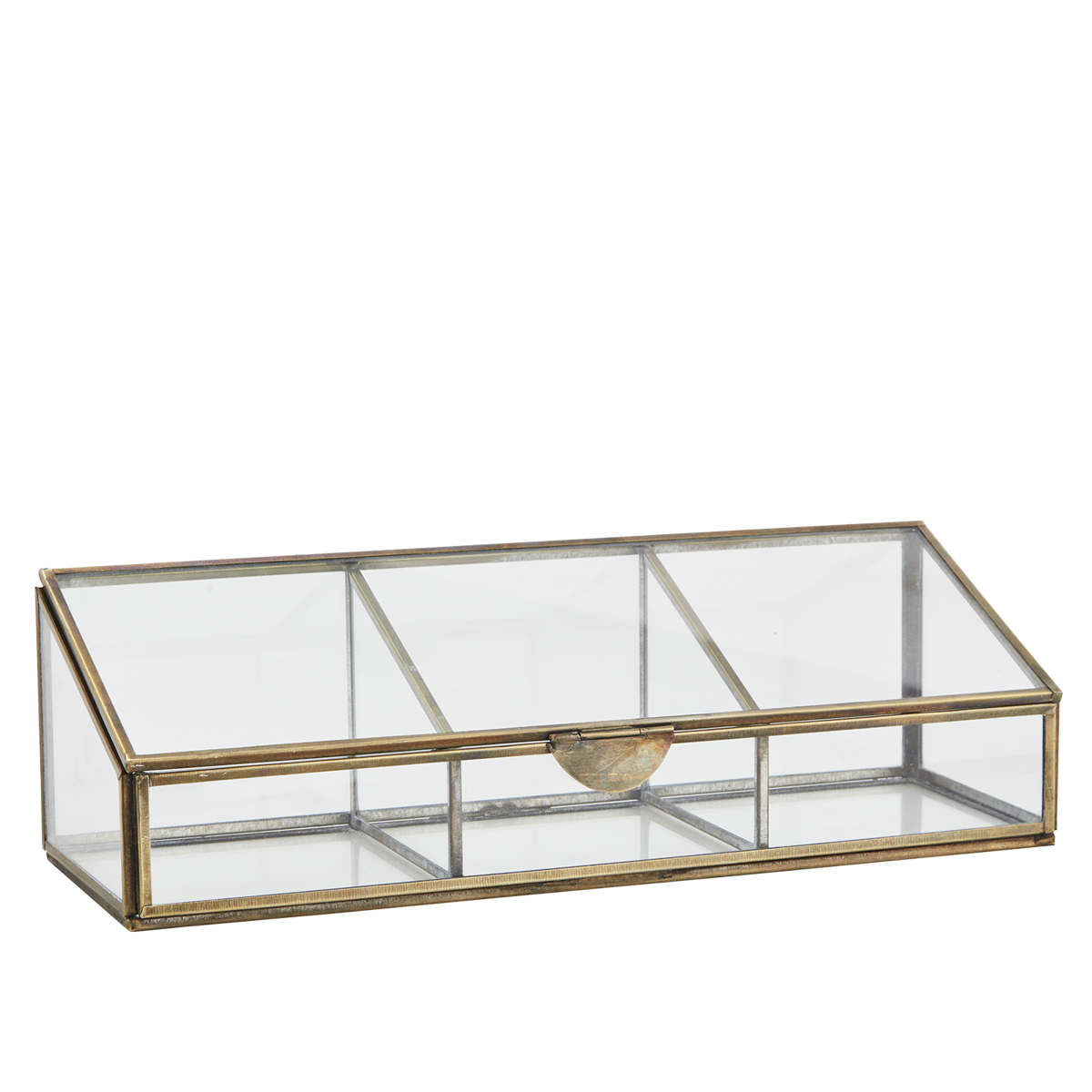 Partitioned glass box