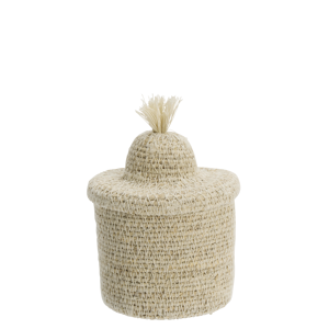 Seagrass basket w/ lid