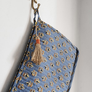 Quilted cotton washbag