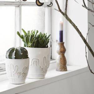Stoneware flowerpots