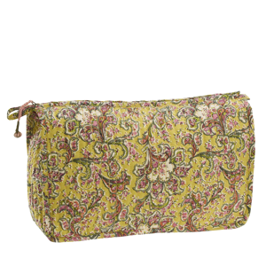 Quilted cotton washbag