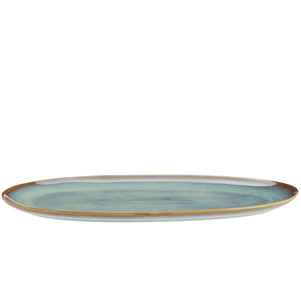 Oval stoneware dish 