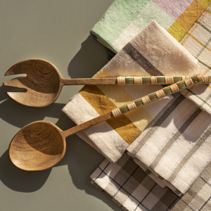 Checked cotton napkins