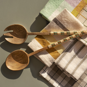 Checked cotton napkins