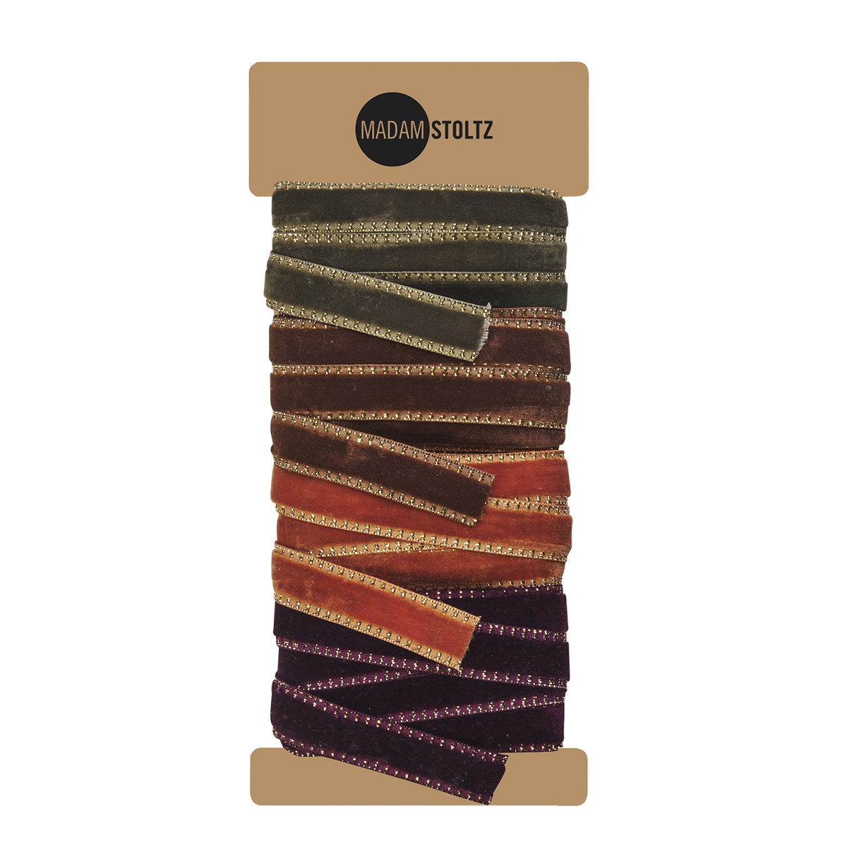 Velvet ribbons w/ glitter