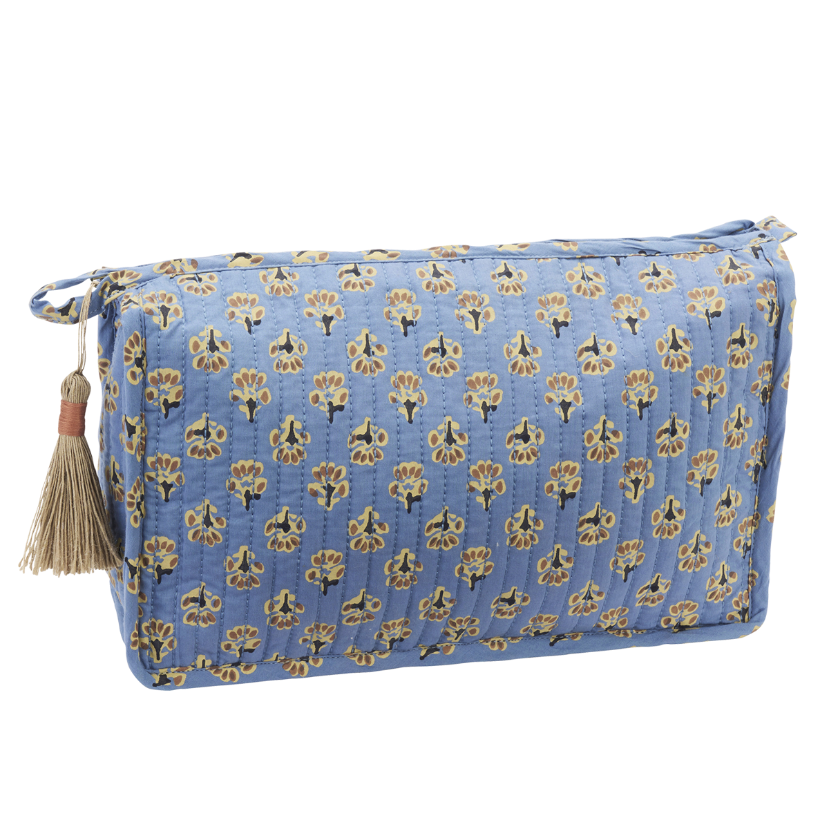 Quilted cotton washbag