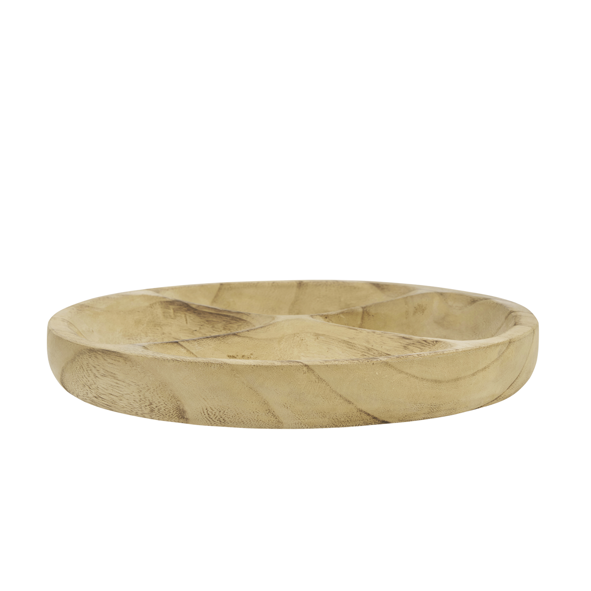 Wooden dish w/ dividers