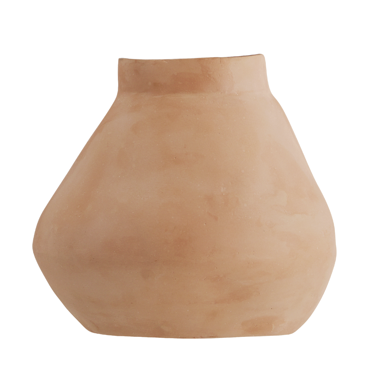 Wall-mounted terracotta vase