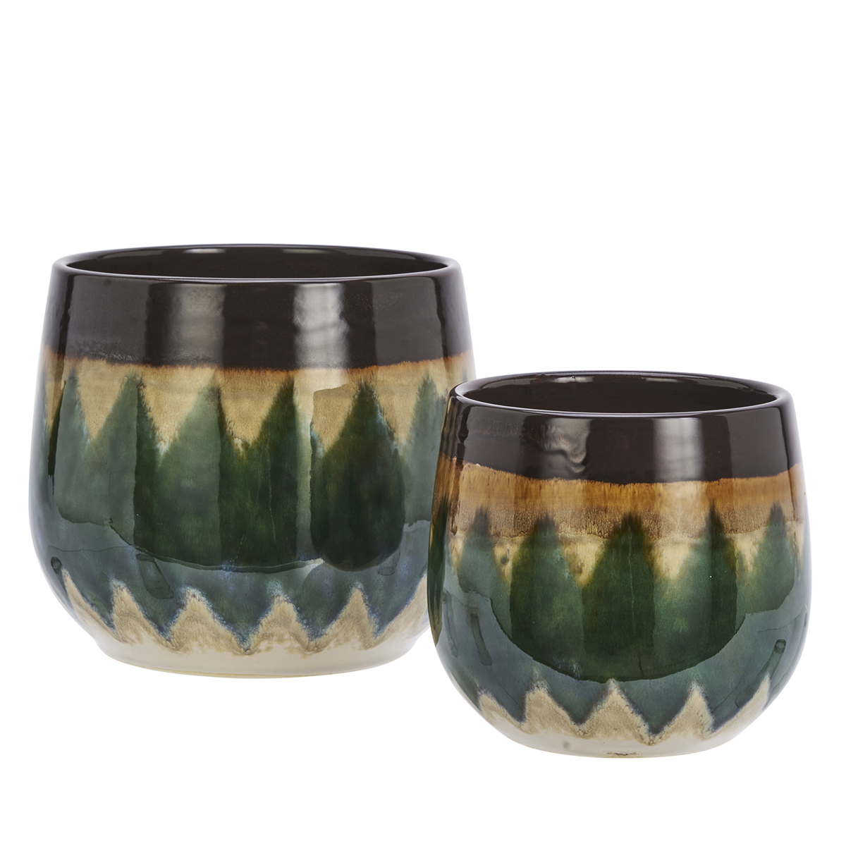 Stoneware flower pots