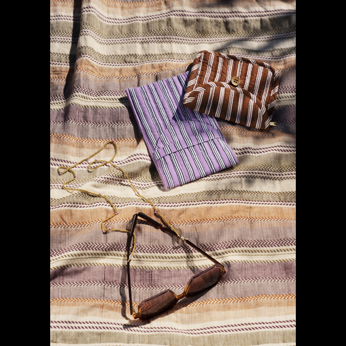 Striped hammam towel