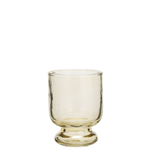 Hammered drinking glass