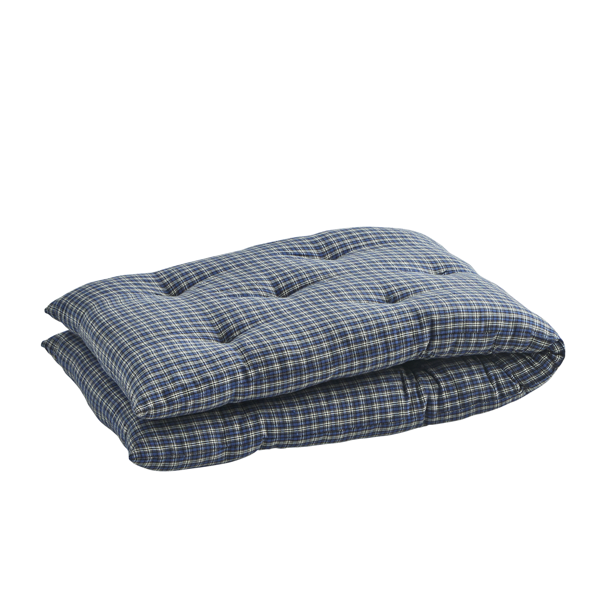 Checked woven cotton mattress