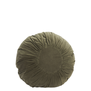 Round velvet cushion