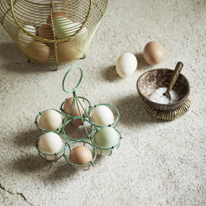 Coconut bowl w/ jute holder