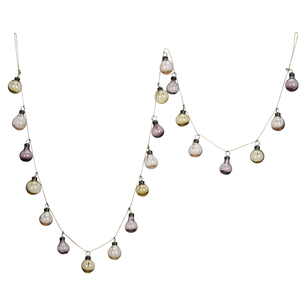 Garland w/ recycled glass balls