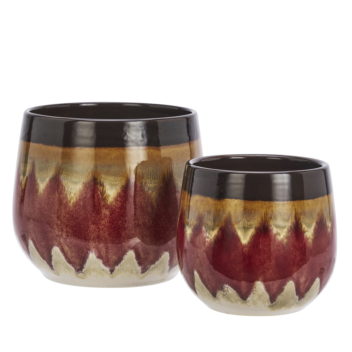 Stoneware flower pots