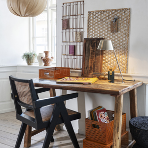 Iron card rack w/ cane