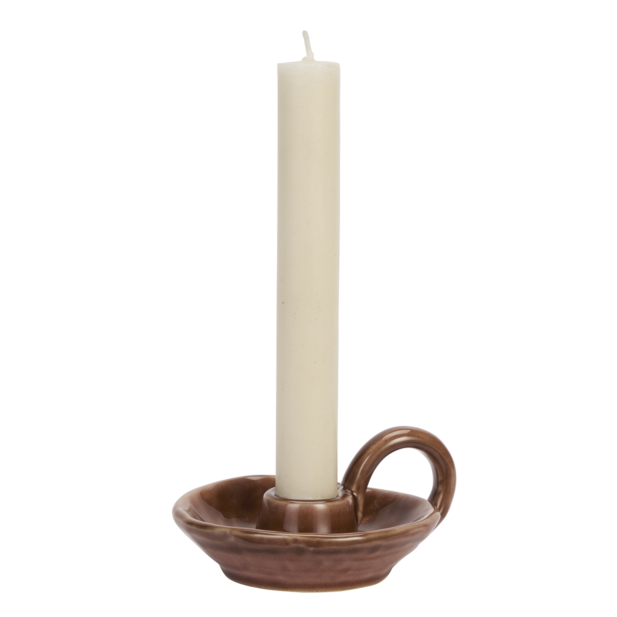 Stoneware candle holder