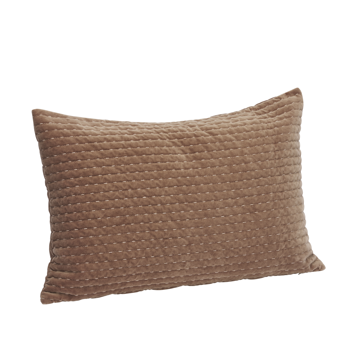 Quilted velvet cushion cover