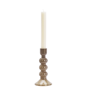 Glass candle holder