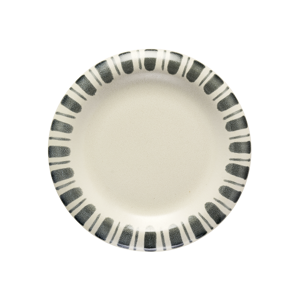 Hand-painted stoneware plate