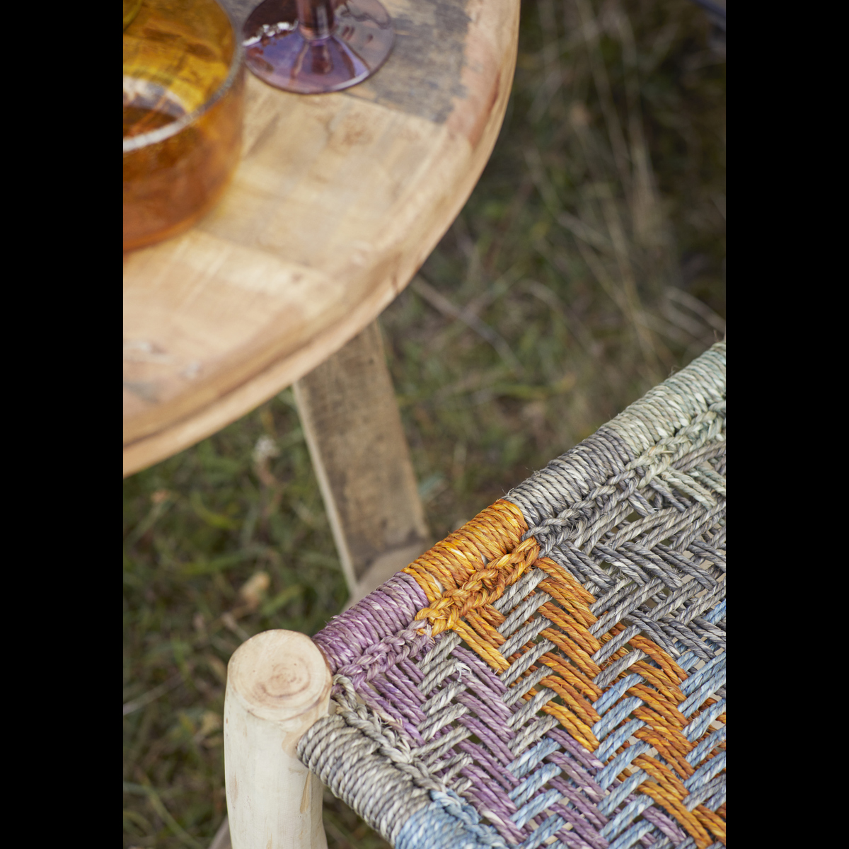 Coloured glass bowl