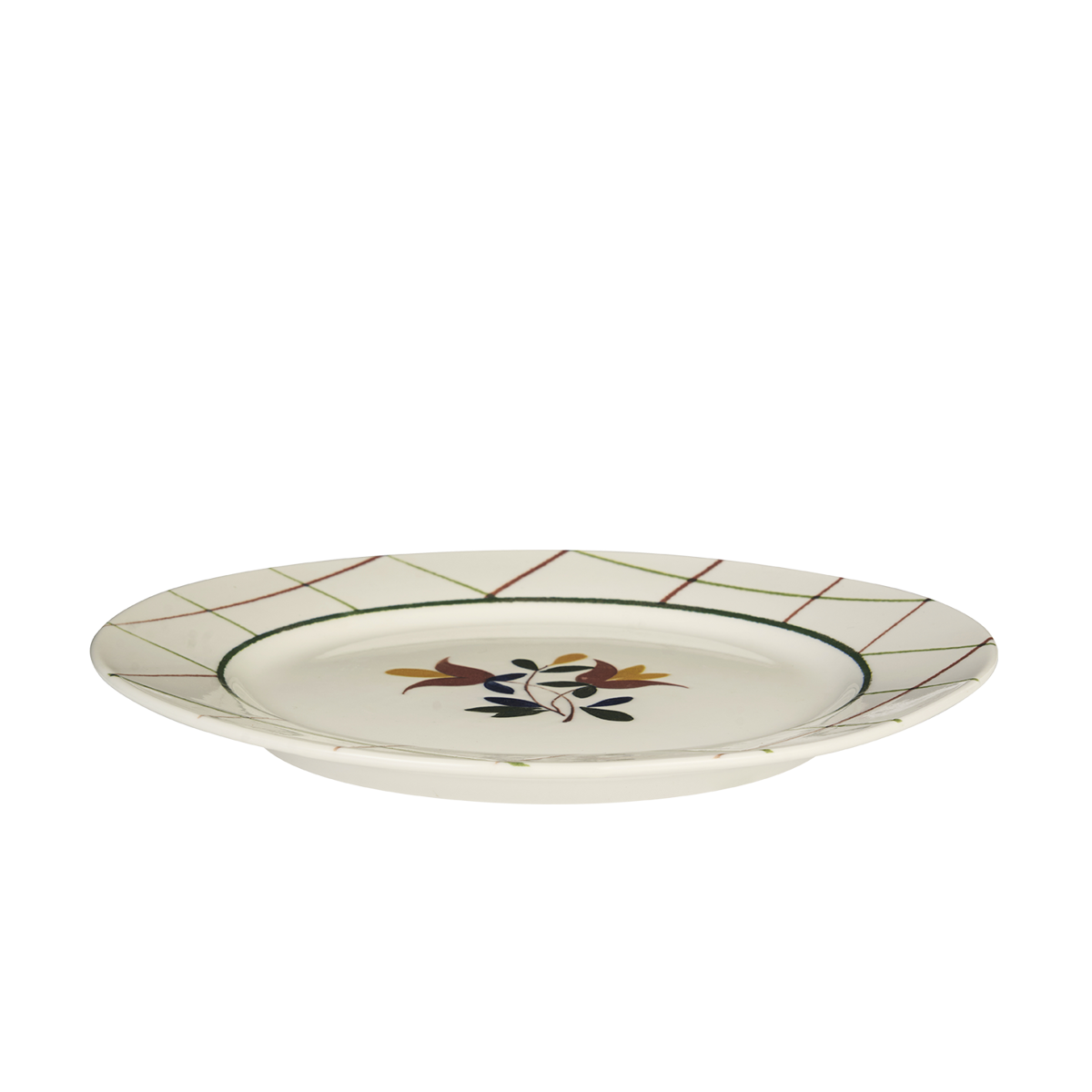 Dinner plate w/ flower
