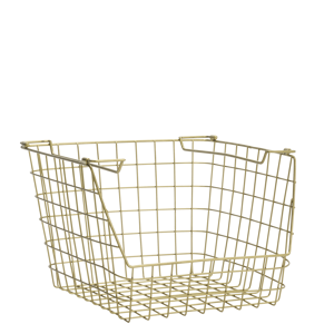 Stackable iron wire basket