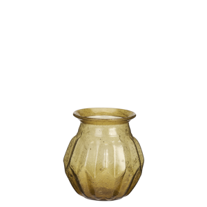 Recycled glass vase